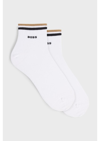 Logolu Streç Pamuklu 2 Pack Çorap Erkek Çorap 50491195 100