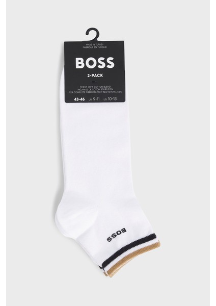 Logolu Streç Pamuklu 2 Pack Çorap Erkek Çorap 50491195 100 modelleri