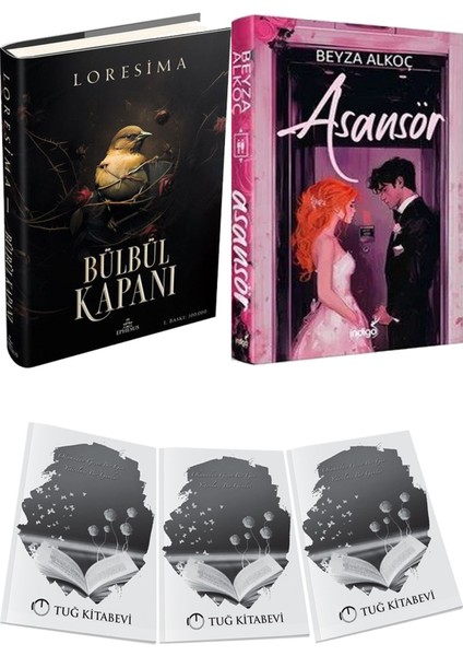 Asansör Ciltli ve Ephesus Yayınları Bülbül Kapanı 1 Ciltli Loresima 2li Set + Hediyeli