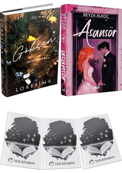 Asansör Ciltli ve Ephesus Yayınları Gökçen 3 Ciltli Loresima 2li Set + Hediyeli