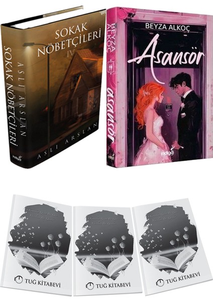 Asansör Ciltli ve Sokak Nöbetçileri 4 Ciltli Aslı Arslan 2li Set + Hediyeli