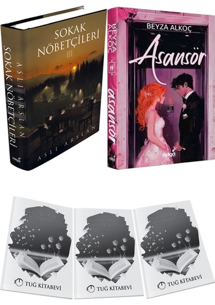 Asansör Ciltli ve Sokak Nöbetçileri 3 Ciltli Aslı Arslan 2li Set + Hediyeli