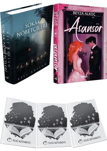 Asansör Ciltli ve Sokak Nöbetçileri 2 Ciltli Aslı Arslan 2li Set + Hediyeli