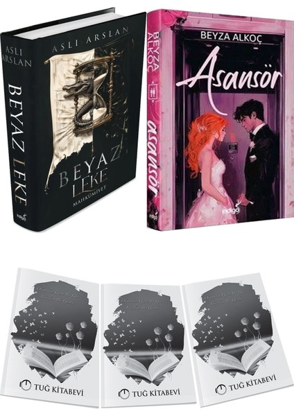 Asansör Ciltli ve Beyaz Leke Mahkumiyet Ciltli Aslı Arslan 2li Set + Hediyeli