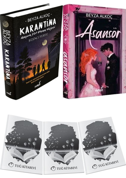 Asansör Ciltli ve Karantina 5 Ciltli Beyza Alkoç 2li Set + Hediyeli