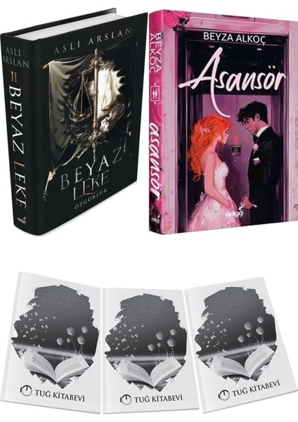 Asansör Ciltli ve Beyaz Leke 2 Özgürlük Ciltli Aslı Arslan 2li Set + Hediyeli