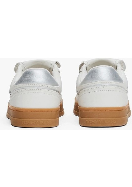 Tommy Hilfger Kadın Metalik Deri Sneaker