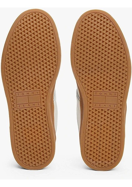 Tommy Hilfger Kadın Metalik Deri Sneaker