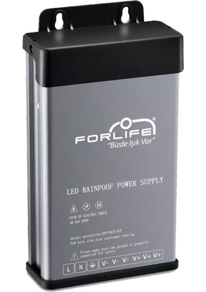 33 Amper 12 Volt 400 Watt Yağmur Korumalı LED Trafosu