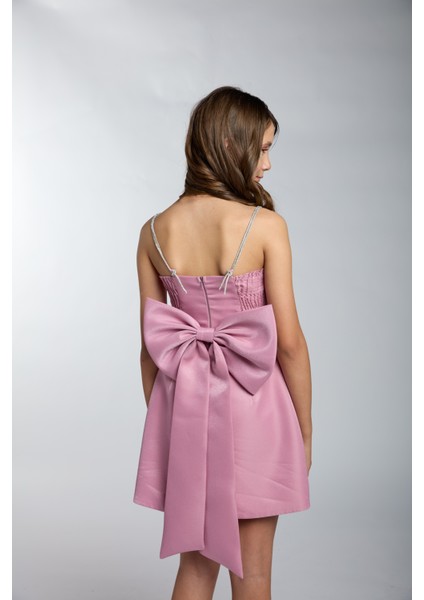 5506 Büyük Fiyonklu Kısa Mezuniyet Abiye fiyatları