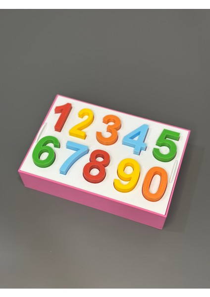Bebek Beceri Geliştirici Rakam ve Harf Yerleştirme Puzzle Sayılar Seti modelleri