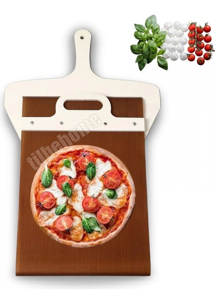 Büyük Boy Sürgülü Pizza Küreği Kaydırılabilir Ahşap Pasta Ekmek Fırın Pide Küreği Yapışmaz Kürek fiyatları