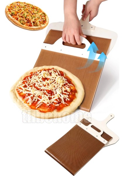 Büyük Boy Sürgülü Pizza Küreği Kaydırılabilir Ahşap Pasta Ekmek Fırın Pide Küreği Yapışmaz Kürek modelleri
