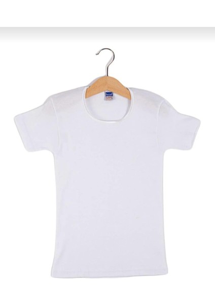 2508 Kız Çocuk Ribana Kısa Kollu Atlet 6 Adet