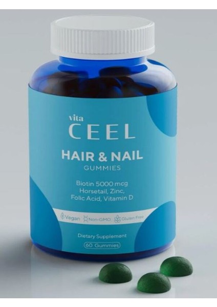 Vita Ceel Hair And Nail Gummies 60 Çiğnenebilir Form fiyatları