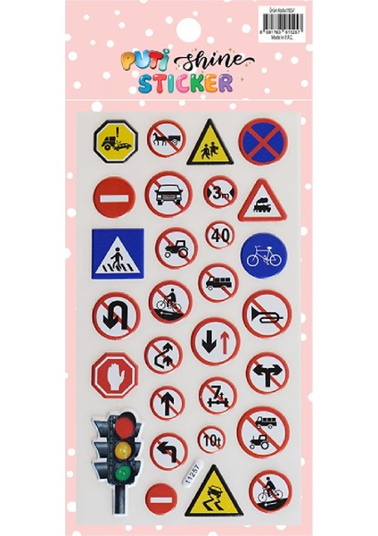 Shine Sticker - Trafik Işaretleri (11257)