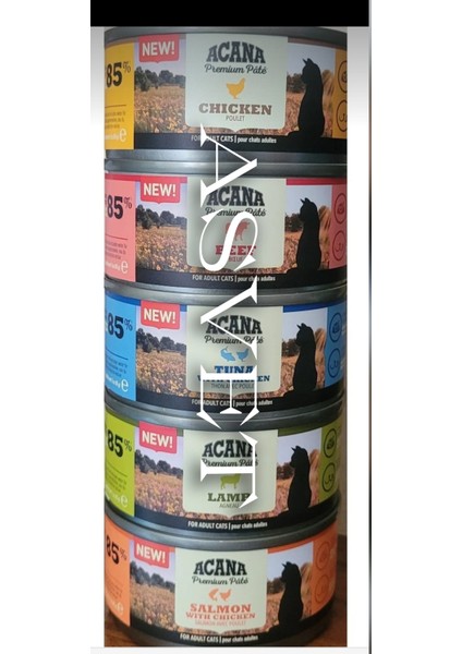 Asvet Premium Kedi Konservesi Karışık 5 Adet