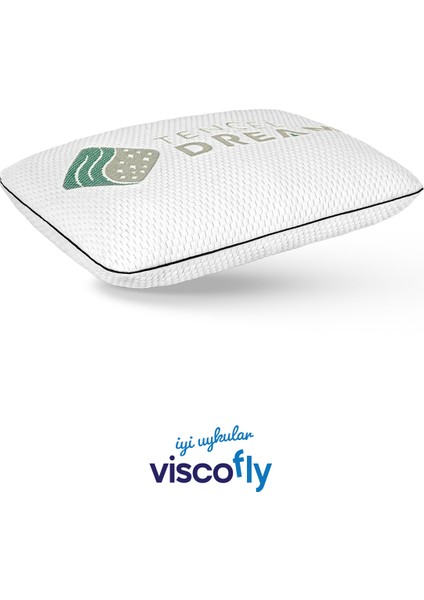 Visco Parçacıklı Klasik Yastık - 57 x 40 x 12 cm - 1200 gr Iç Dolgulu