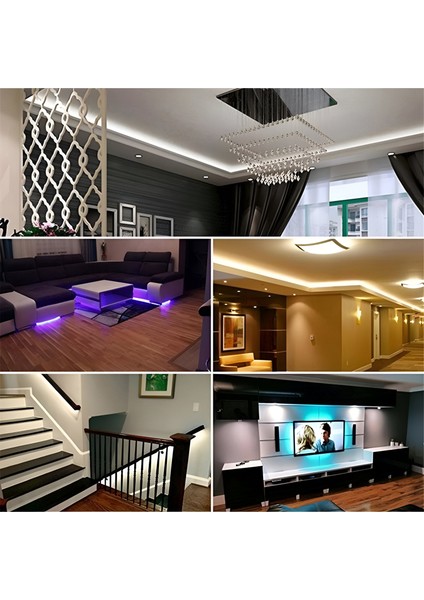 Anaway Beyaz Şerit LED SMD5050 220 V 3 Metre, 60 Led/m, Fişli Silikonlu Şerit Aydınlatma 3 ÇIPLI,IP67 Su Geçirmez