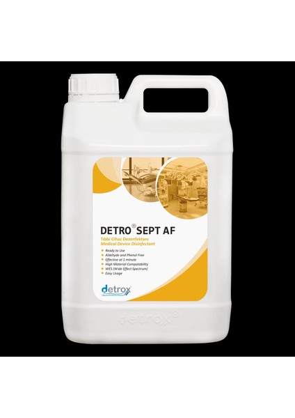 Detrosept Af Tıbbi Ekipman Sprey ve Yüzey Dezenfaktanı 5 lt