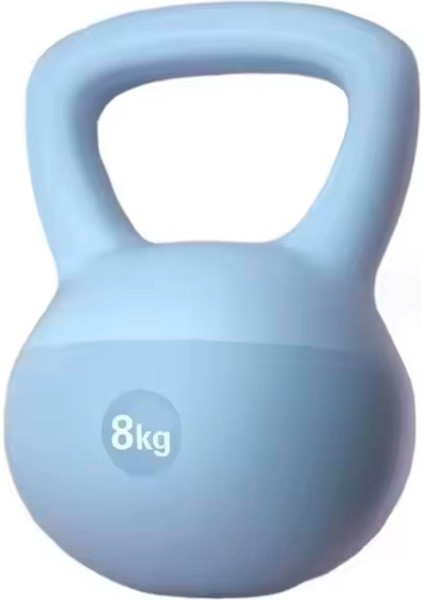 8 Kg Soft Kettlebell Yumuşak Tabanlı Metal Kumlu Ses Yapmaz Darbeye