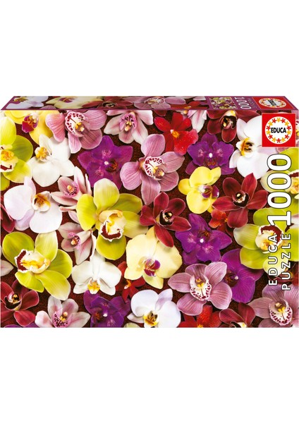 1000 Parça Puzzle Orkide Çiçek Kolajı - Orchid Collage - 19558