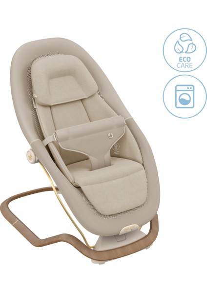 Dove Pro Dünyada İlk CloudSoft Titreşimli Sezgisel Sallanan İkonik Tasarım Ev Tipi Ana Kucağı Elegance Beige