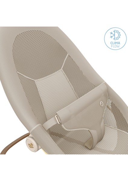 Dove Pro Dünyada İlk CloudSoft Titreşimli Sezgisel Sallanan İkonik Tasarım Ev Tipi Ana Kucağı Elegance Beige