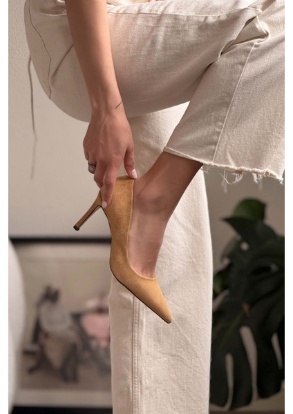 Melody Nude Süet Sivri Burun Kadın Stiletto fiyatları