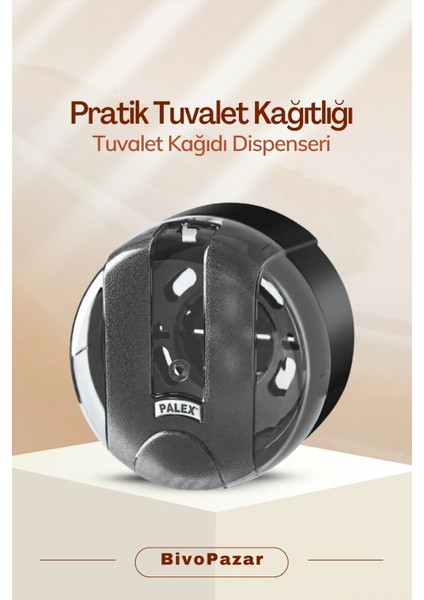 Tuvalet Kağıdı Dispenseri Şeffaf Füme