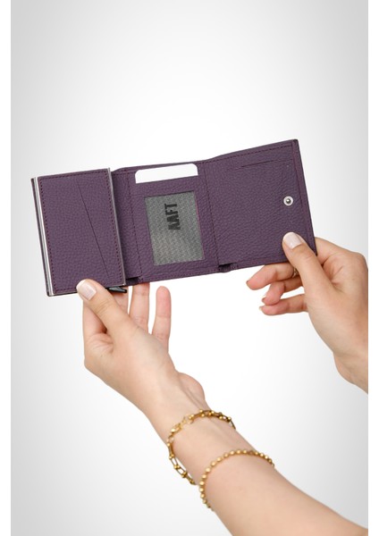Retro 2660 Hakiki Deri Mekanizmalı Unisex Cüzdan