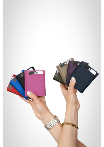 Retro 2660 Hakiki Deri Mekanizmalı Unisex Cüzdan