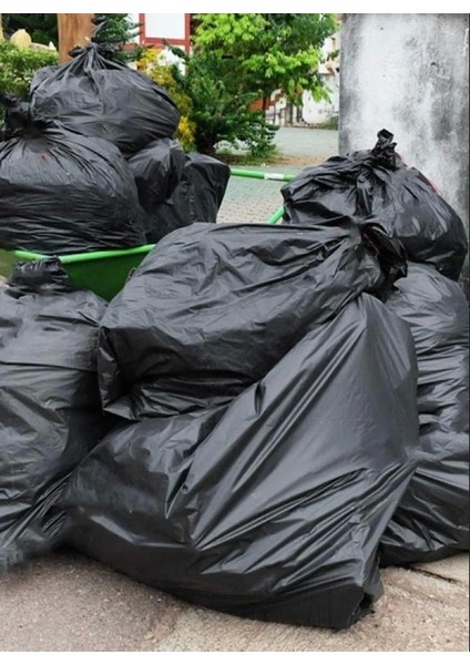 200 Adet Endüstriyel ( 120X150 cm ) Hantal Boy Siyah Çöp Poşeti 20 Rulo x 10LU 120 Litre Çöp Konteynerine Uyumludur