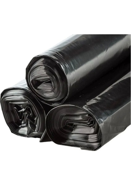 200 Adet Endüstriyel ( 120X150 cm ) Hantal Boy Siyah Çöp Poşeti 20 Rulo x 10LU 120 Litre Çöp Konteynerine Uyumludur