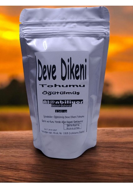 Deve Dikeni Tohumu Tozu 150 gr Katkısız Taze Çekilmiş