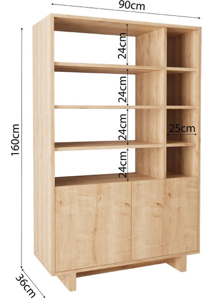 Y1120 Boho Çok Amaçlı Dolap Safir 160 cm
