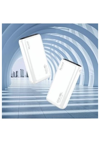 H005 20000 Mh Pd 27W ve USB 66W Fast Hızlı Şarj Dünya Standartlarına Uygun Polymer Batarya Birebir Amper LCD Göstergeli Powerbank