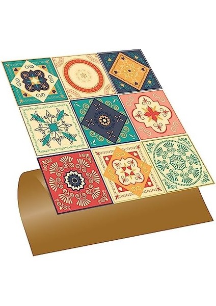 Kendinden Yapışkanlı Tokyo Desenli Pvc Karo 30 x 30 cm (11 Adet / 1 M²)