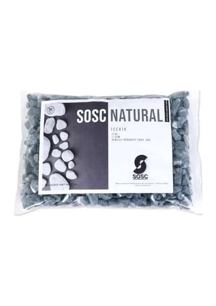 Çakıl Taşı Dolomit Taşı Bahçe Süsü Akvaryum Taşı Dere Çakıl Taşı 1-2 cm 3 kg