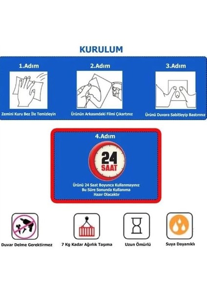 Anahtar Askılığı Ister Kendinden Yapışkanlı Ister Vidalı Keys Mat Siyah