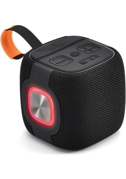 2400MAH Ledli Taşıma Kancalı Bluetooth Hoparlör Siyah Bts-89