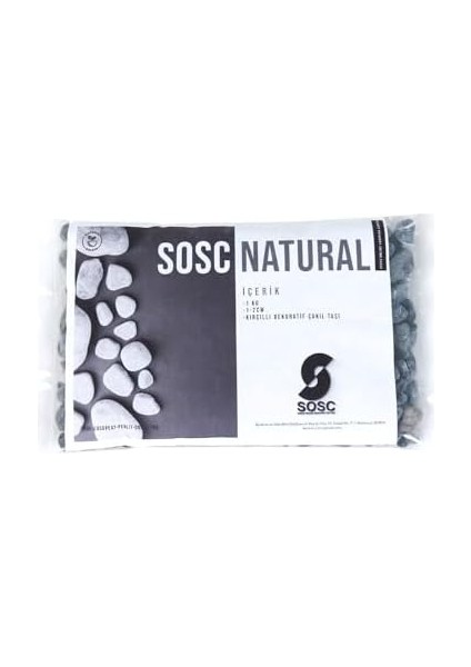 Çakıl Taşı Dolomit Taşı Bahçe Süsü Akvaryum Taşı Dere Çakıl Taşı 1-2 cm 1 kg