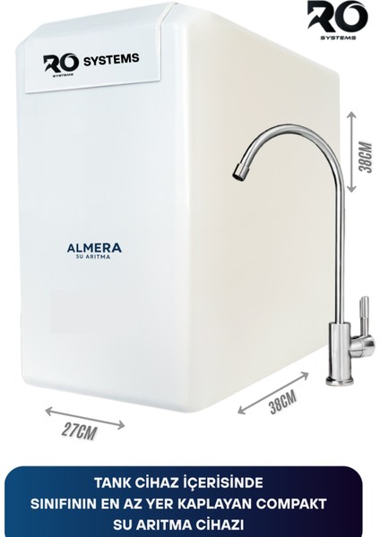 8 Lt Ro Systems 10 Aşamalı Premium Çelik Tanklı Ekstra Mineralli Su Arıtma Cihazı