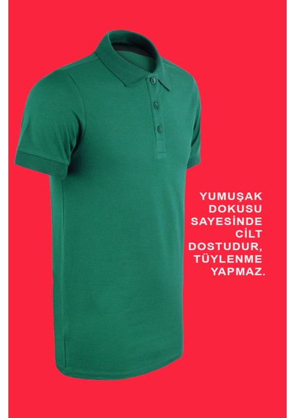 Polo Yaka Penye Tişört – %95 Pamuk %5 Likra | Iş Kıyafeti, Günlük Kullanım, Şık ve Konforlu Tasarım modelleri
