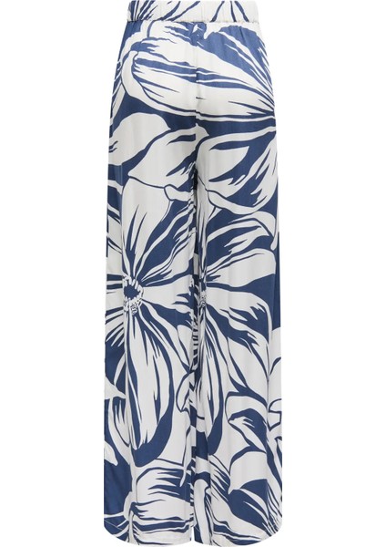 Kadın Onlmılly Rahat Kesim Beli Lastikli Desenli Pantolon 15347453 Lacivert fiyatları