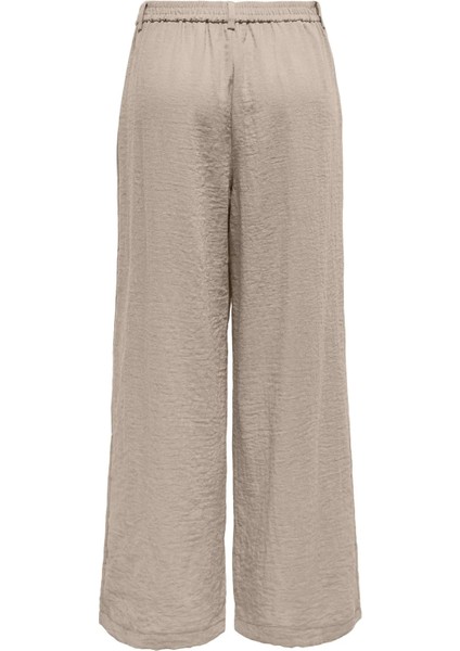 Kadın Onlemmıa Rahat Kesim Bol Paça Beli Lastikli Pantolon 15347204 Bej fiyatları