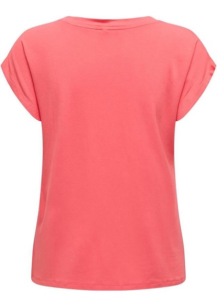 Kadın Onlrılla V Yaka Kısa Kollu T-Shirt 15315776 Ekru fiyatları