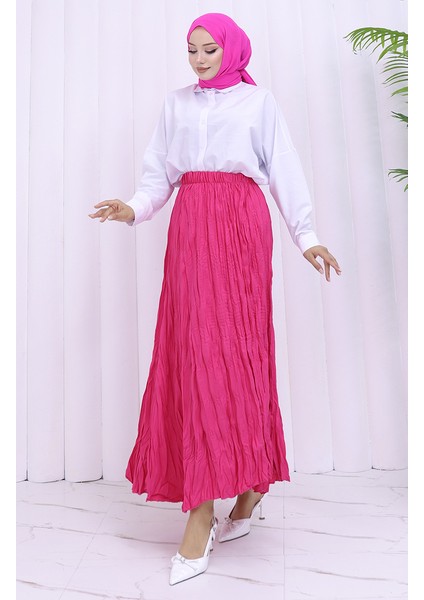 Beli Lastikli Kreş Etek 0050-01 Fuşya fiyatları