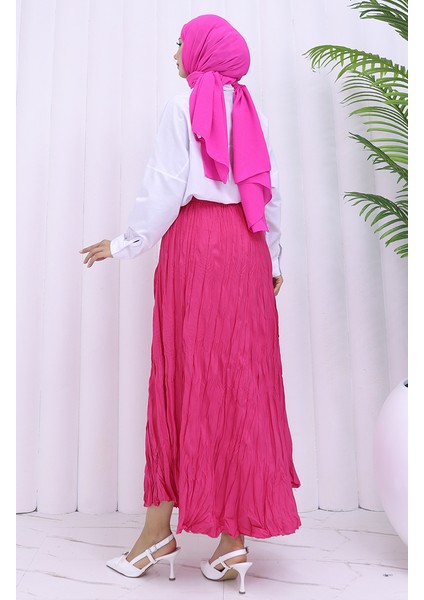 Beli Lastikli Kreş Etek 0050-01 Fuşya fırsatları
