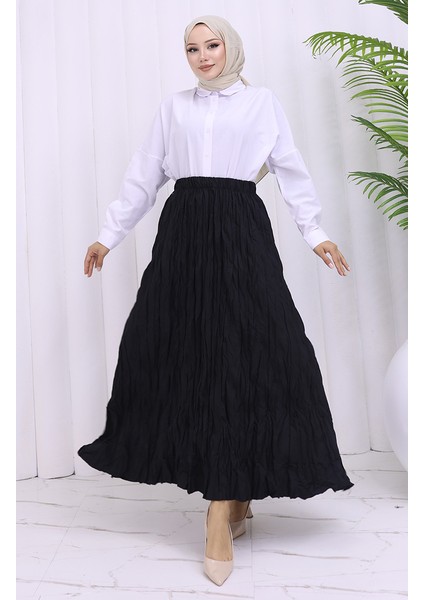 Beli Lastikli Kreş Etek 0050-03 Siyah